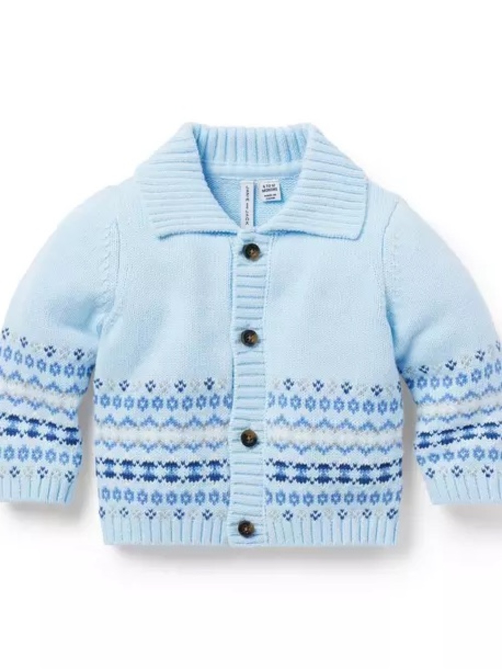 Janie & Jack Baby Fair Isle Cardigan